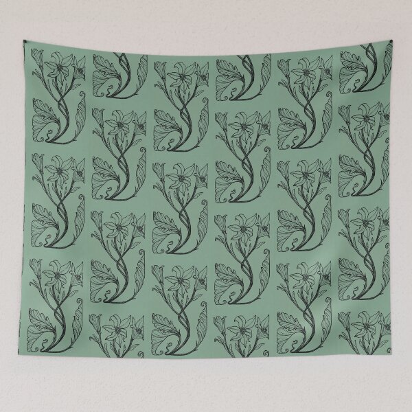 Item preview, Art Nouveau Lilies designed and sold by StudioRosebud.