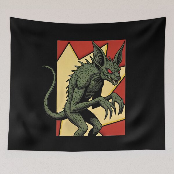 Item preview, Vintage Chupacabra – Retro Cryptid designed and sold by SidTastic .