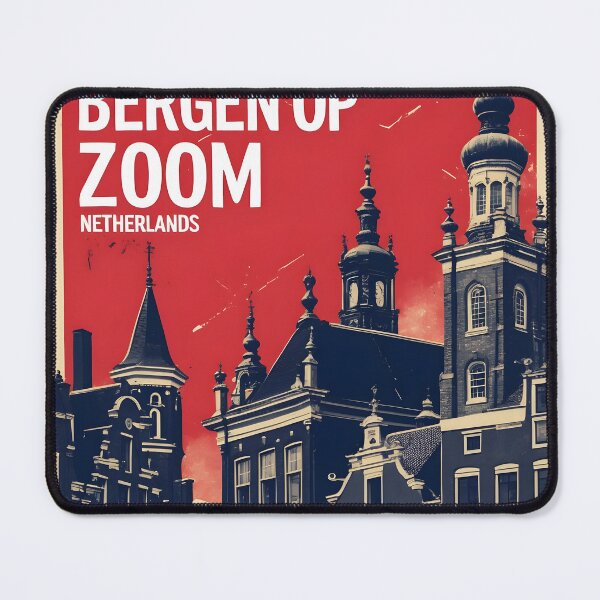 Item preview, Bergen Op Zoom Netherlands 1950s Vintage Travel Tourism designed and sold by TravelersGems.