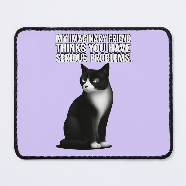 Item preview, “Professional Judgment” – Tuxedo Cat Dark Humor Print designed and sold by catastrocat.