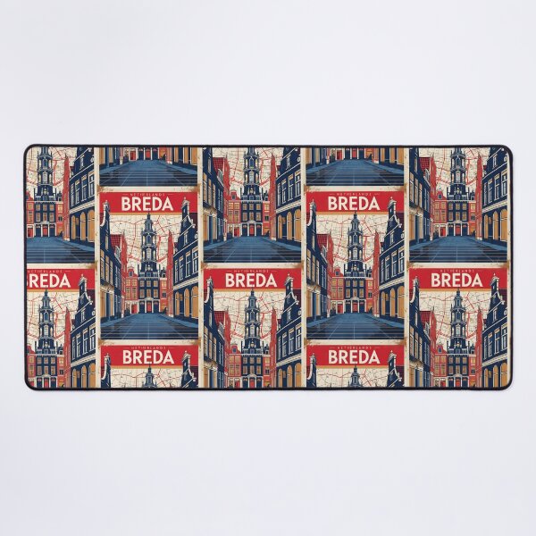 Item preview, Breda Netherlands 1950s Vintage Travel Tourism designed and sold by TravelersGems.