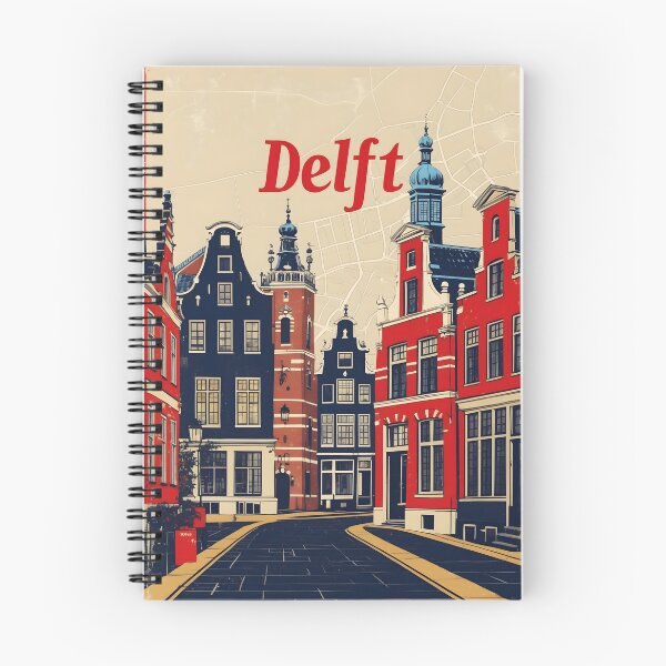 Item preview, Delft Netherlands 1950s Vintage Travel Tourism designed and sold by TravelersGems.