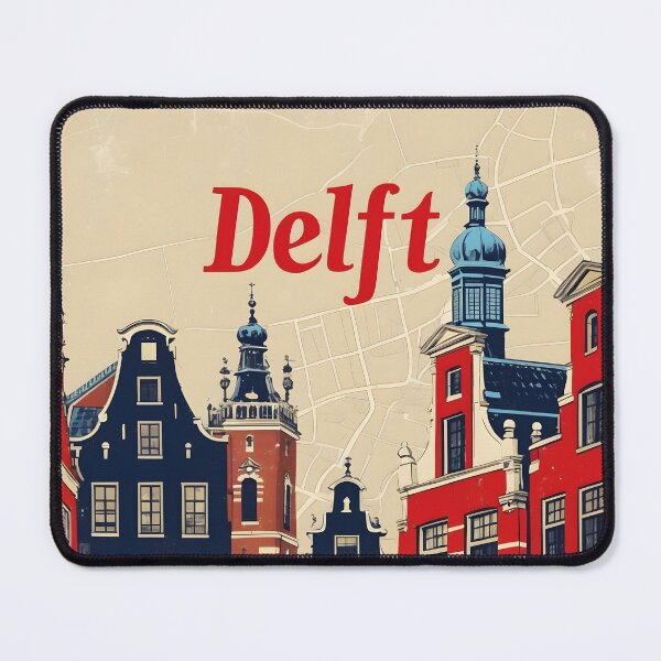 Item preview, Delft Netherlands 1950s Vintage Travel Tourism designed and sold by TravelersGems.