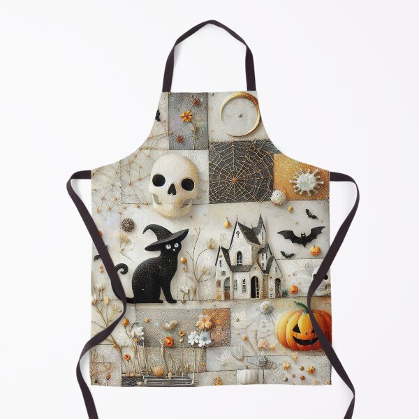 Item preview, Halloween illustration with house, pumpkins, bats and other holiday attributes designed and sold by 4Seasons.