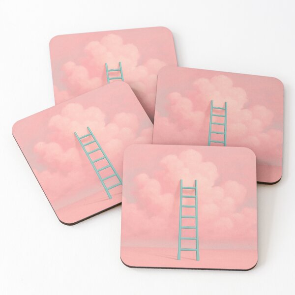 Item preview, Turquoise Ladder Leading into Pink Clouds designed and sold by SassyArtistry.