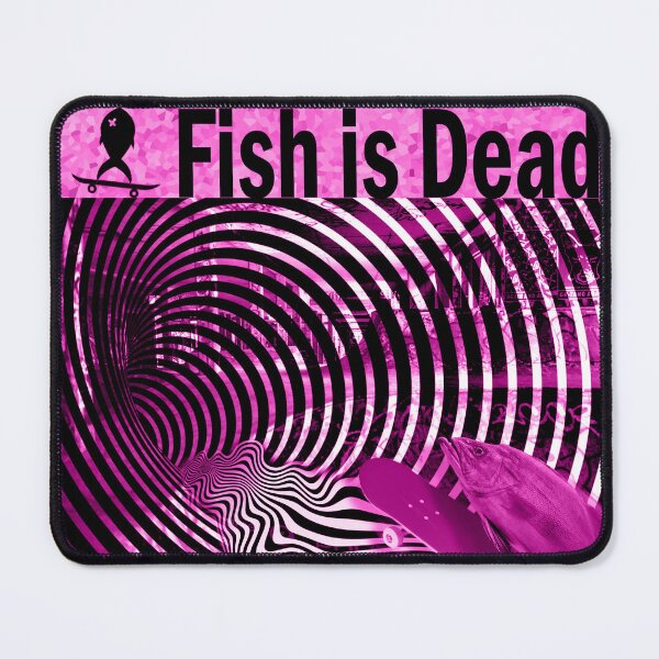 Item preview, Fish Skateboarding on illusions Pink designed and sold by UnearthlyBrain.