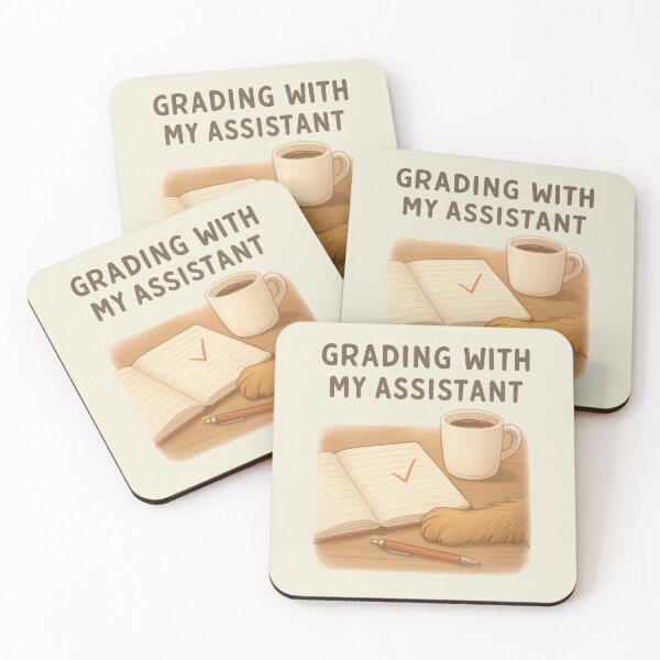 Item preview, Grading with My Assistant — Funny Teacher & Dog Shirt designed and sold by AdelStore.