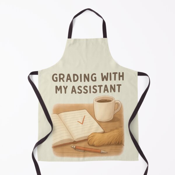 Item preview, Grading with My Assistant — Funny Teacher & Dog Shirt designed and sold by AdelStore.
