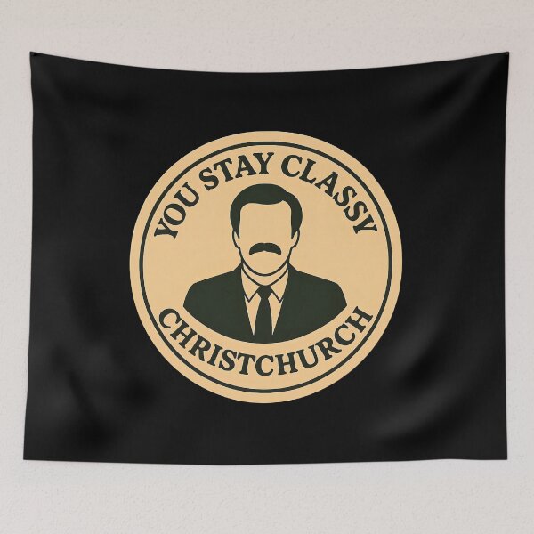 Item preview, Anchorman Inspired Retro New Zealand Print: Christchurch designed and sold by PinUpPizzazz.