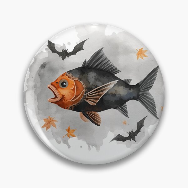 Item preview, Batfish Nights Halloween designed and sold by Cozy Magic Prints.