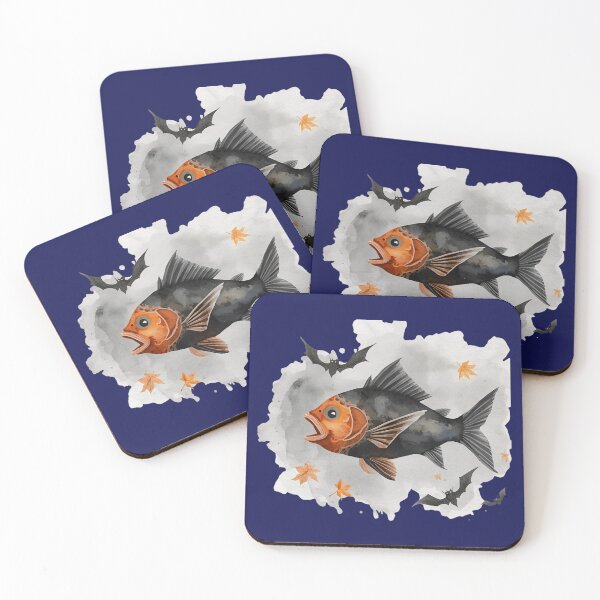 Item preview, Batfish Nights Halloween designed and sold by Cozy Magic Prints.