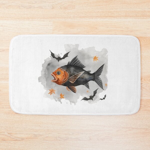 Item preview, Batfish Nights Halloween designed and sold by Cozy Magic Prints.