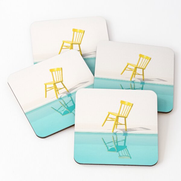 Item preview, Yellow Chair Reflected in Poolside Water designed and sold by SassyArtistry.