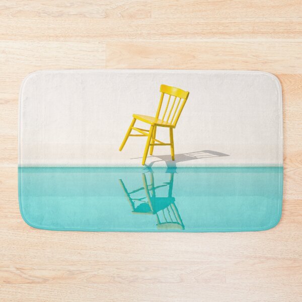 Item preview, Yellow Chair Reflected in Poolside Water designed and sold by SassyArtistry.