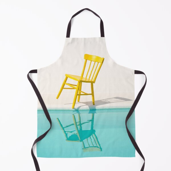 Item preview, Yellow Chair Reflected in Poolside Water designed and sold by SassyArtistry.