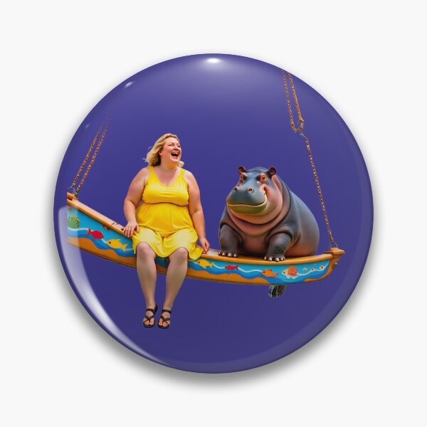 Item preview, Hippo Hilarity Swing Ride Tee & More designed and sold by AwesomeDigiShop.