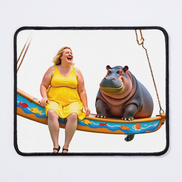 Item preview, Hippo Hilarity Swing Ride Tee & More designed and sold by AwesomeDigiShop.