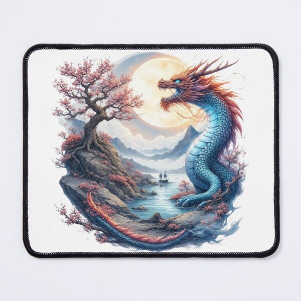 Item preview, Japanese landscape: river, mountain and sacred tree designed and sold by CHRIST5000.
