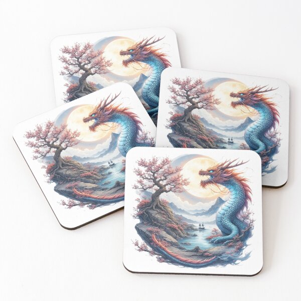 Item preview, Japanese landscape: river, mountain and sacred tree designed and sold by CHRIST5000.