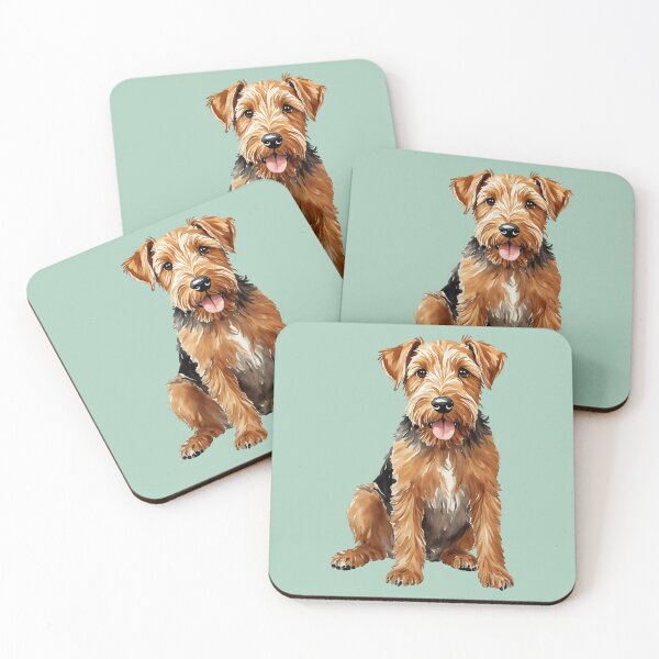 Item preview, Airedale Terrier Watercolor Puppy Dog (mint) designed and sold by Magnolia Valley Art.