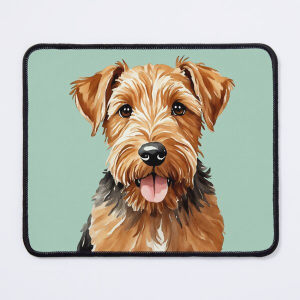 Item preview, Airedale Terrier Watercolor Puppy Dog (mint) designed and sold by Magnolia Valley Art.