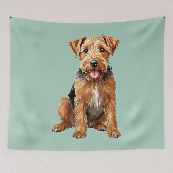 Item preview, Airedale Terrier Watercolor Puppy Dog (mint) designed and sold by Magnolia Valley Art.