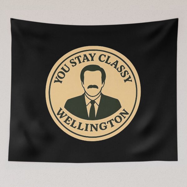 Item preview, Anchorman Inspired Retro New Zealand Print: Wellington designed and sold by PinUpPizzazz.