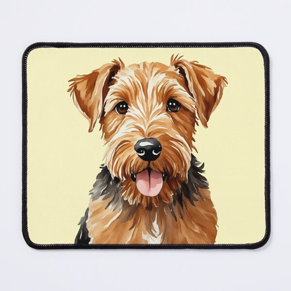 Item preview, Airedale Terrier Watercolor Puppy Dog (yellow) designed and sold by Magnolia Valley Art.