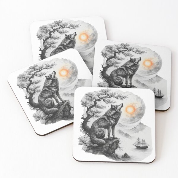 Item preview, Japanese landscape: river, mountain and sacred tree designed and sold by CHRIST5000.