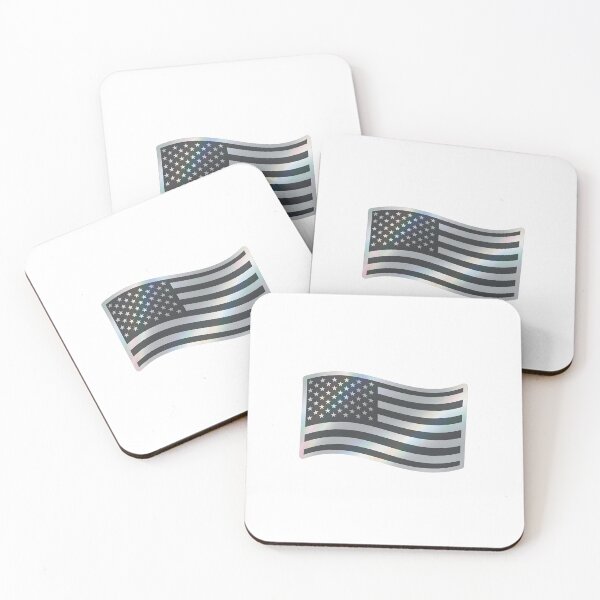 Item preview, Thin Blue Line USA Flag – Black and White American Flag designed and sold by Paper Drip.
