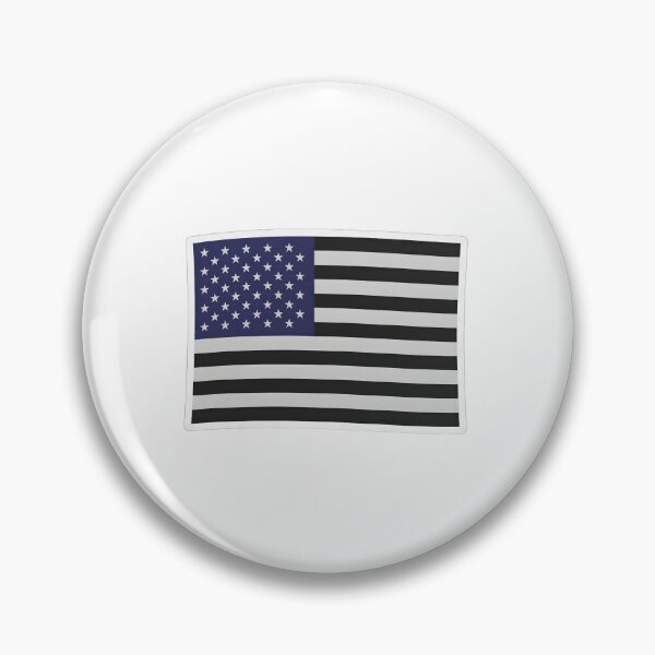 Item preview, Thin Blue Line USA Flag – Black and White American Flag designed and sold by Paper Drip.