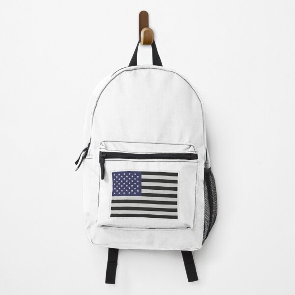 Item preview, Thin Blue Line USA Flag – Black and White American Flag designed and sold by Paper Drip.