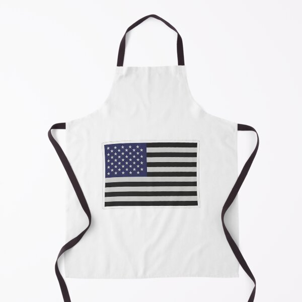 Item preview, Thin Blue Line USA Flag – Black and White American Flag designed and sold by Paper Drip.