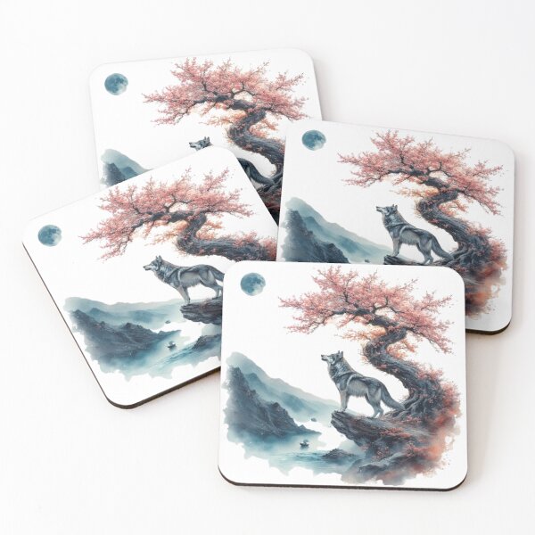 Item preview, Japanese landscape: river, mountain and sacred tree designed and sold by CHRIST5000.