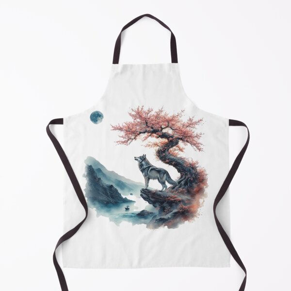 Item preview, Japanese landscape: river, mountain and sacred tree designed and sold by CHRIST5000.