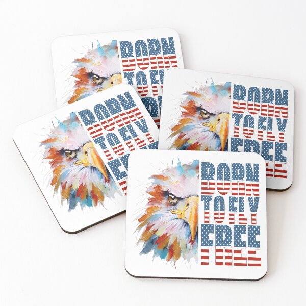 Item preview, Born To Fly Free – Bold Patriotic Eagle designed and sold by caracatita75.