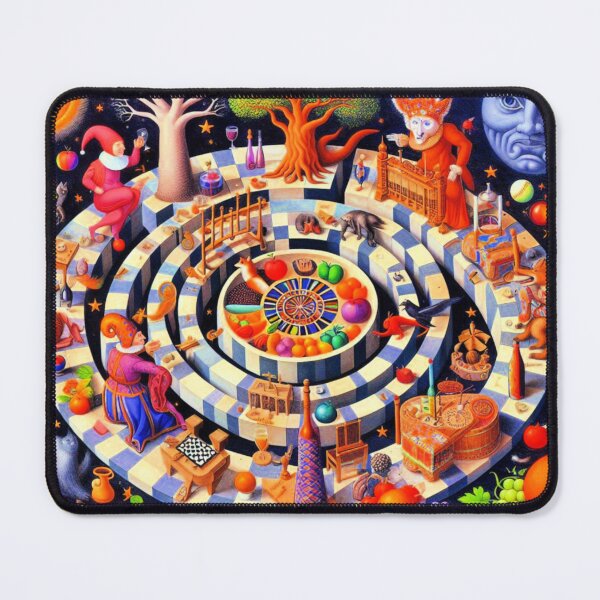 Item preview, Labyrinth of Lore – Surreal Spiral of Symbols and Seekers designed and sold by daweave77.