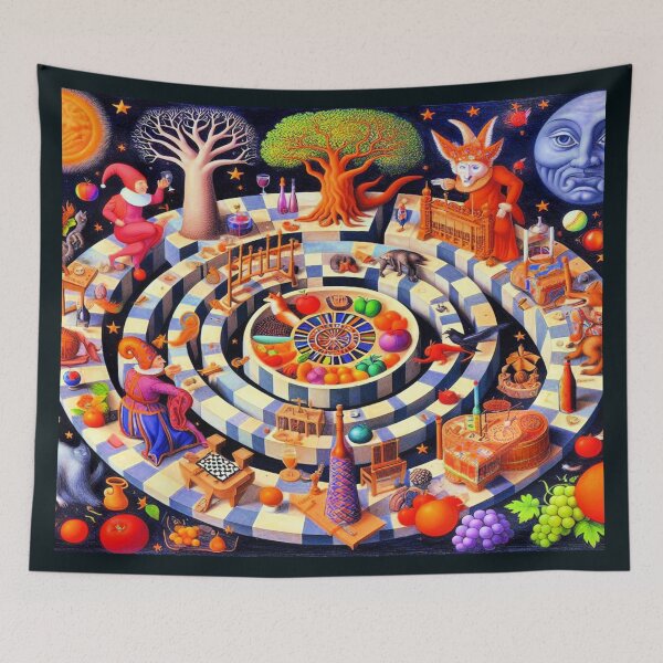 Item preview, Labyrinth of Lore – Surreal Spiral of Symbols and Seekers designed and sold by daweave77.