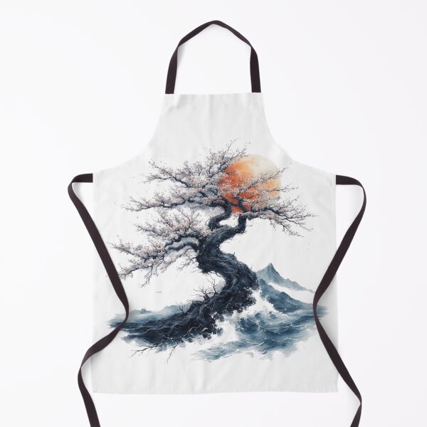 Item preview, Japanese landscape: river, mountain and sacred tree designed and sold by CHRIST5000.