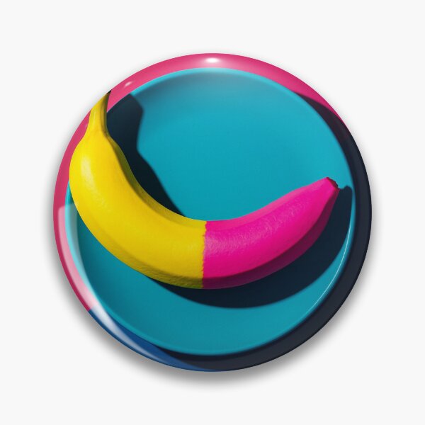 Item preview, Pink Dipped Banana on Teal Plate designed and sold by SassyArtistry.