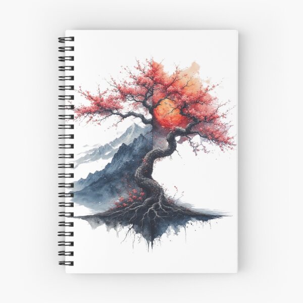 Item preview, Japanese landscape: river, mountain and sacred tree designed and sold by CHRIST5000.