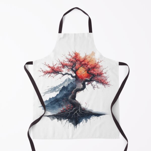 Item preview, Japanese landscape: river, mountain and sacred tree designed and sold by CHRIST5000.