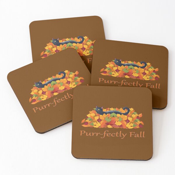 Item preview, Black Cat in Autumn Leaves – Cozy Fall Feline Design designed and sold by DeeLulu.