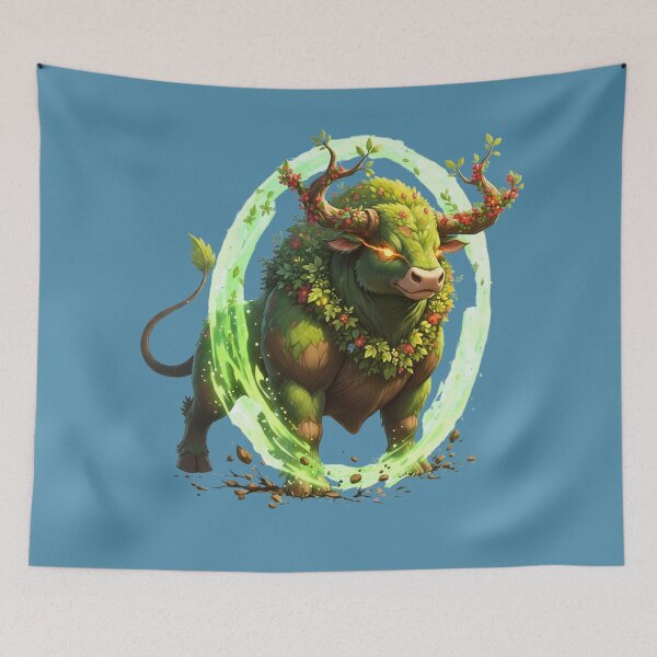 Item preview, Verdant Guardian | The Primal Forest Elemental Bull designed and sold by E-SarnEdge.