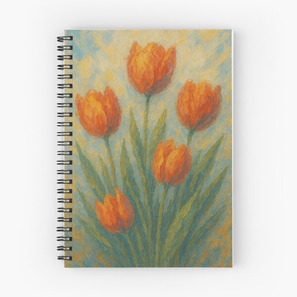 Item preview, Tulips in abstract motion designed and sold by PapitaPelona.
