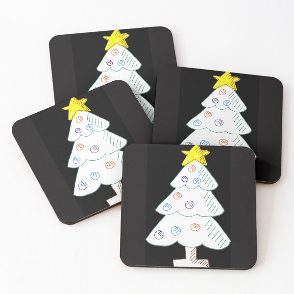 Item preview, Minimalist Ink White Christmas Tree  designed and sold by StarDustMinis.