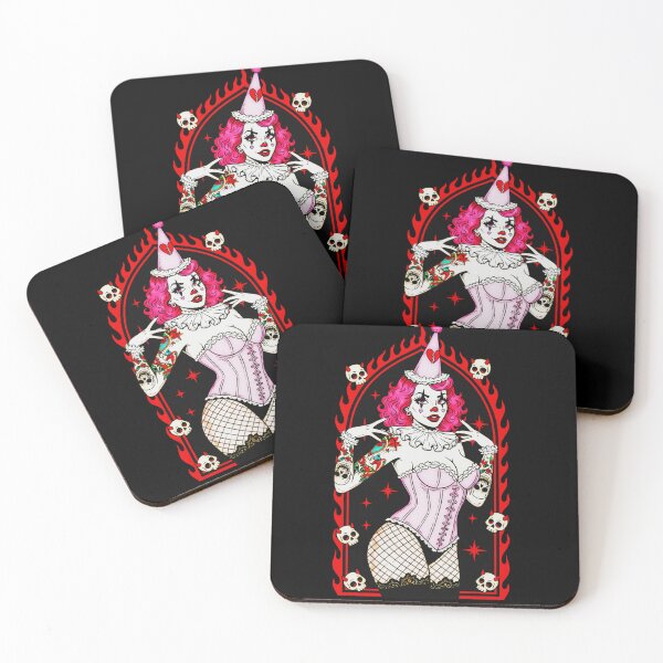 Item preview, Broken Heart Sad Clown Pin-Up designed and sold by CoffinsArt.