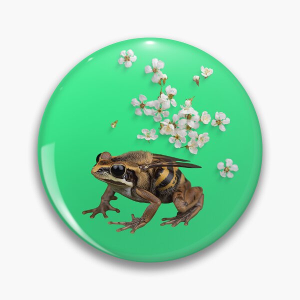 Item preview, Frogbee Among White Blooms designed and sold by Cozy Magic Prints.