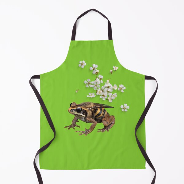 Item preview, Frogbee Among White Blooms designed and sold by Cozy Magic Prints.