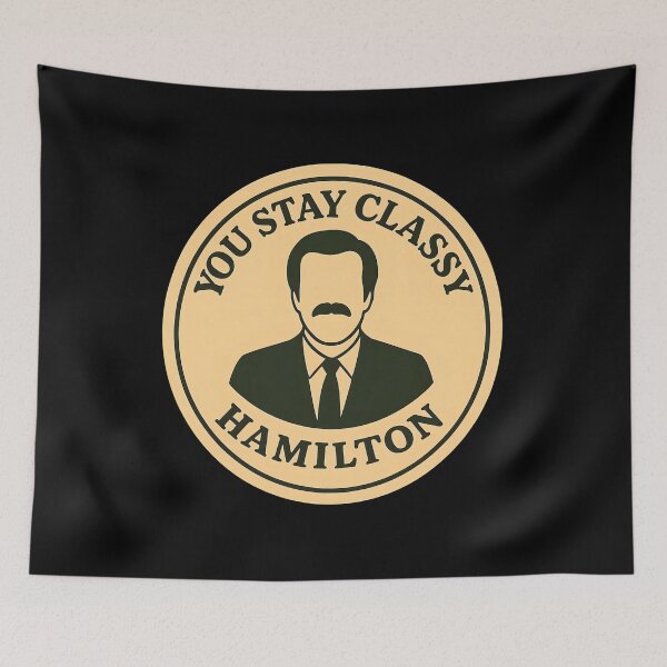 Item preview, Anchorman Inspired Retro New Zealand Print: Hamilton designed and sold by PinUpPizzazz.